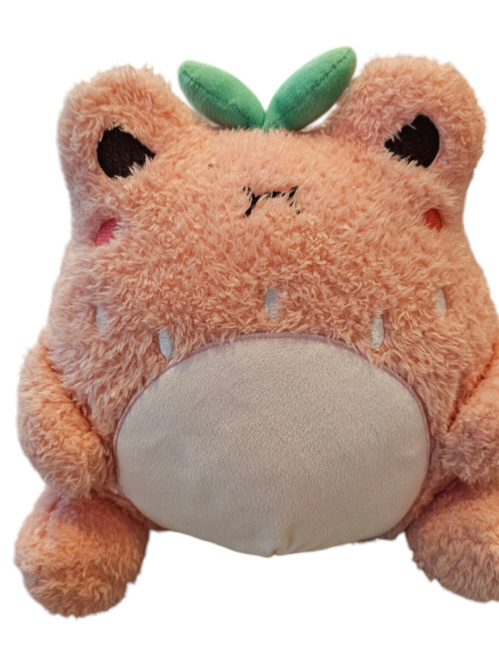 Cuddle Barn Strawberry Wawa Frog Plush Stuffed Animal Pink